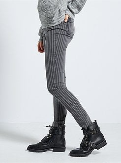 Gestreepte jegging met hoge taille - Kiabi