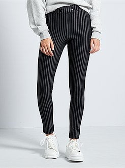 Gestreepte jegging van milanotricot - Kiabi
