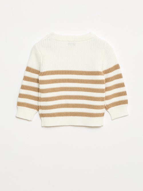 Gestreepte, katoenen trui - Kiabi