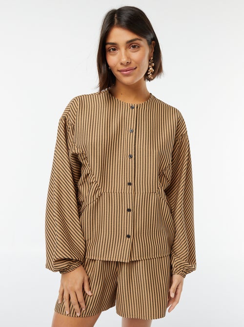 Gestreepte, oversized blouse - Kiabi