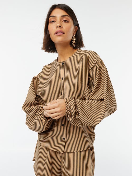 Gestreepte, oversized blouse - Kiabi
