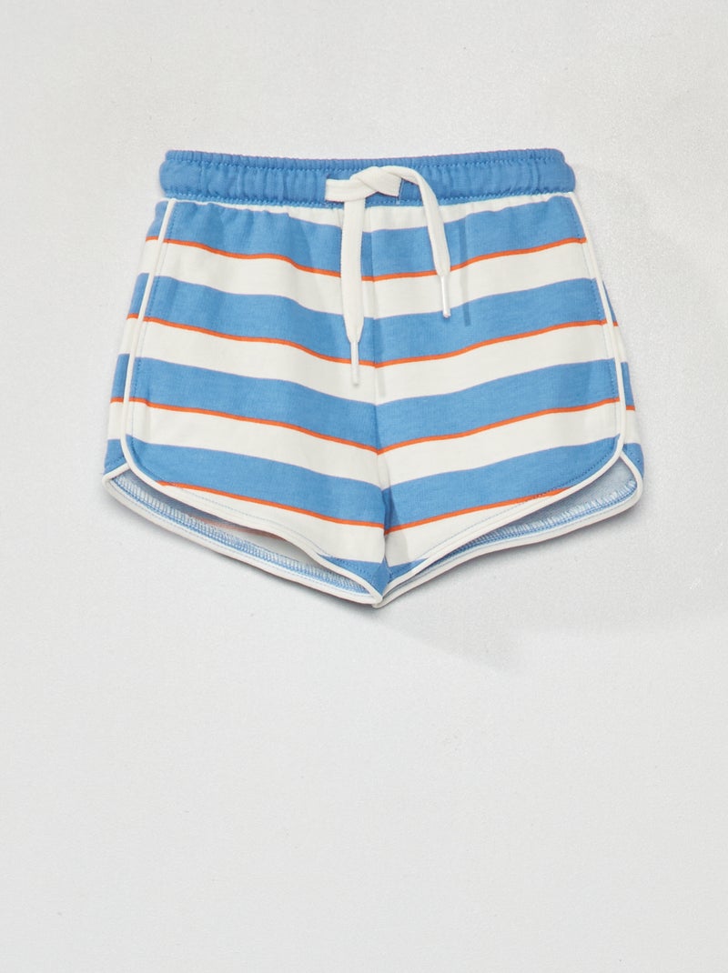 Gestreepte short WIT - Kiabi