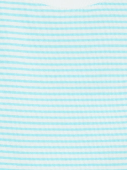 Gestreepte singlet met smal ribbeltje - Kiabi