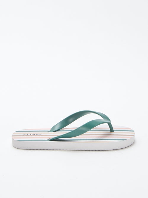 Gestreepte slippers - Kiabi
