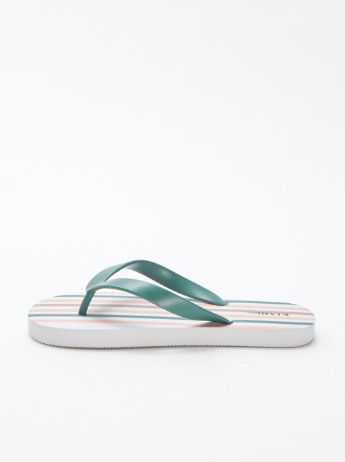 Gestreepte slippers - Kiabi