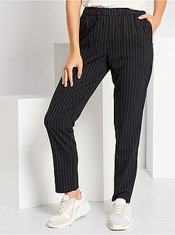 Gestreepte straight-fit broek - Kiabi