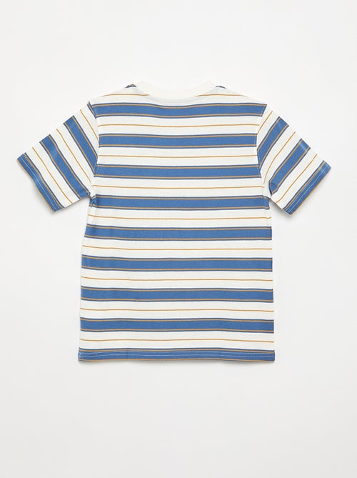 Gestreepte T-shirt met korte mouwen - Kiabi