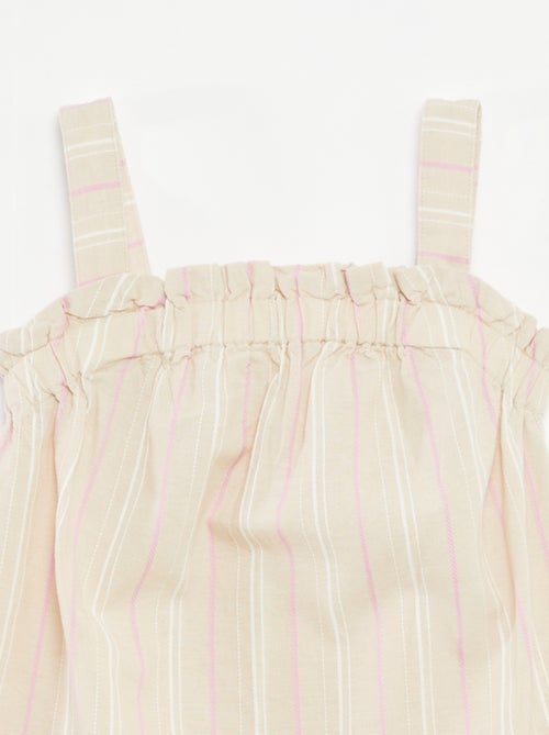 Gestreepte top met bandjes 'Name it' - Kiabi