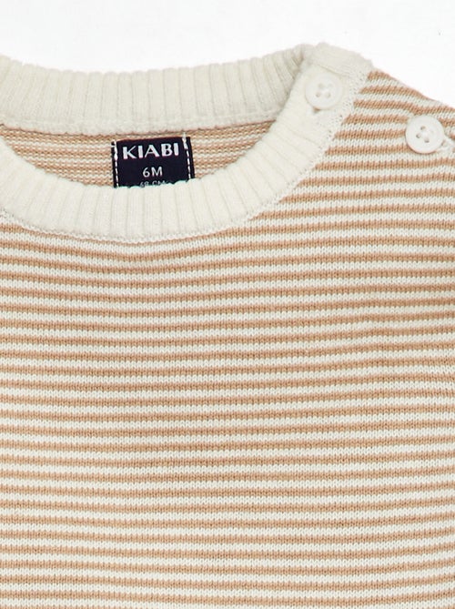 Gestreepte trui met ronde hals - Kiabi