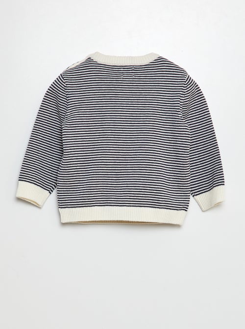 Gestreepte trui met ronde hals - Kiabi