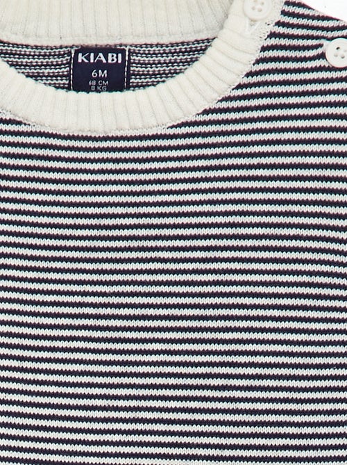 Gestreepte trui met ronde hals - Kiabi