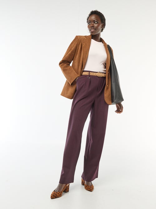 Gestreepte wijde broek - Kiabi