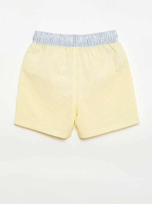 Gestreepte zwemshort met trekkoordjes - Kiabi