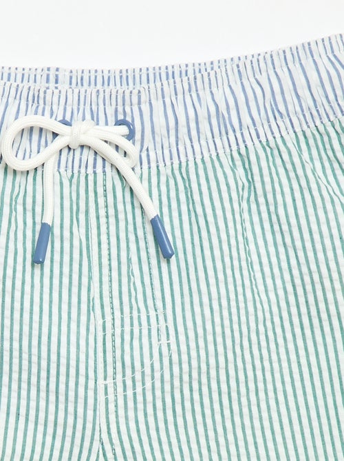Gestreepte zwemshort met trekkoordjes - Kiabi