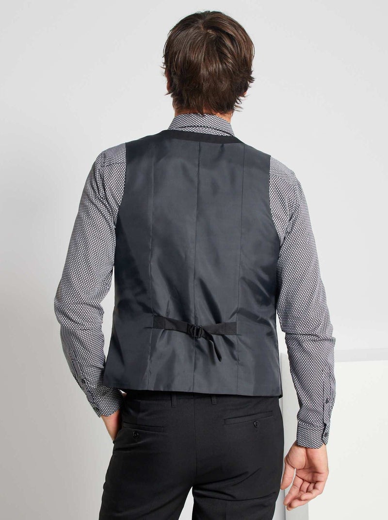 Getailleerd gilet zwart - Kiabi