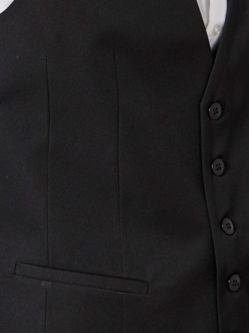 Getailleerd gilet zwart - Kiabi