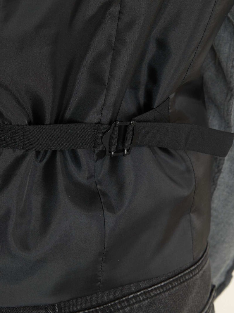 Getailleerd gilet zwart - Kiabi