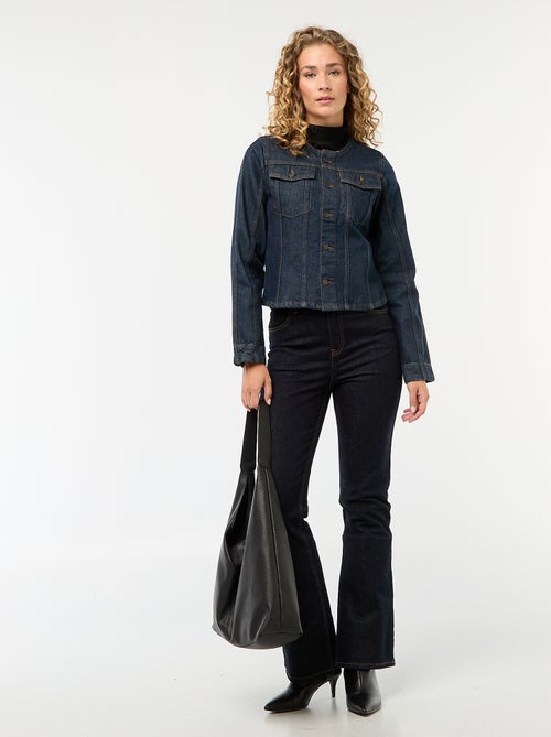 Getailleerd jasje van raw denim - Kiabi