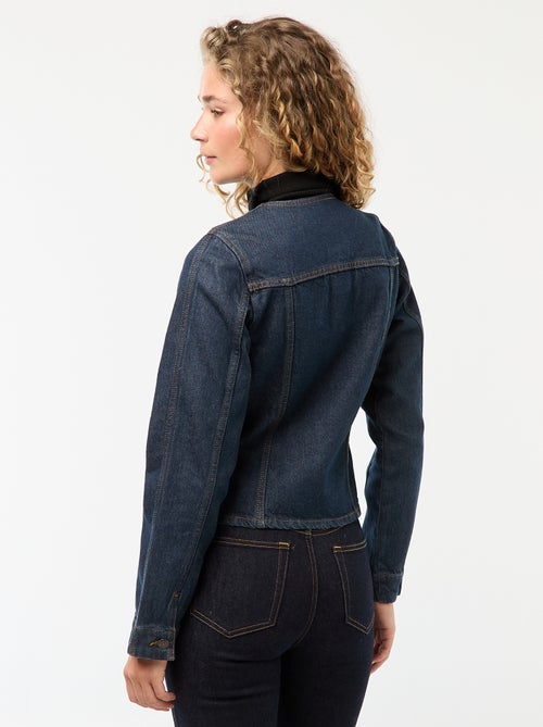 Getailleerd jasje van raw denim - Kiabi