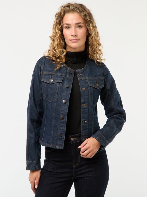 Getailleerd jasje van raw denim - Kiabi