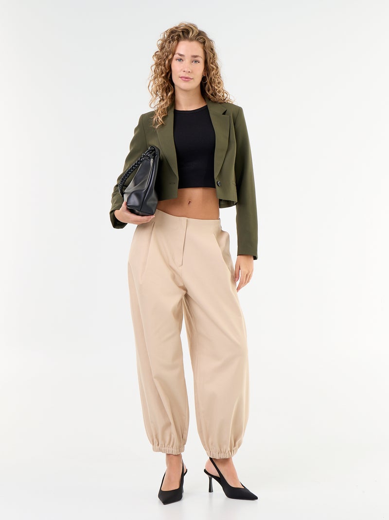 Getailleerde blazer Groen - Kiabi
