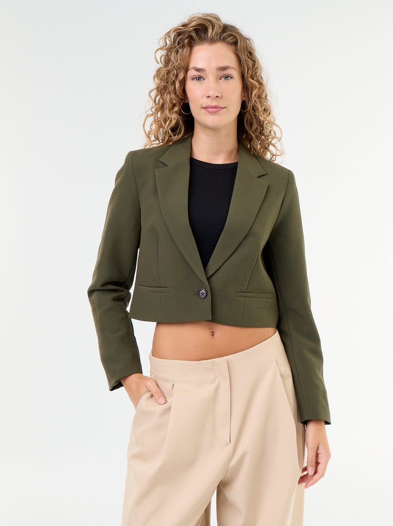 Getailleerde blazer Groen - Kiabi