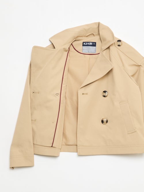 Getailleerde blazer in trenchcoatstijl - Kiabi