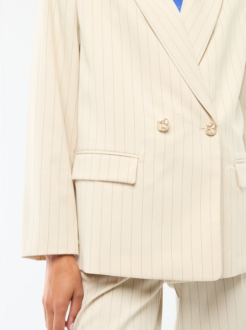 Getailleerde blazer met dubbele knoopsluiting - Kiabi