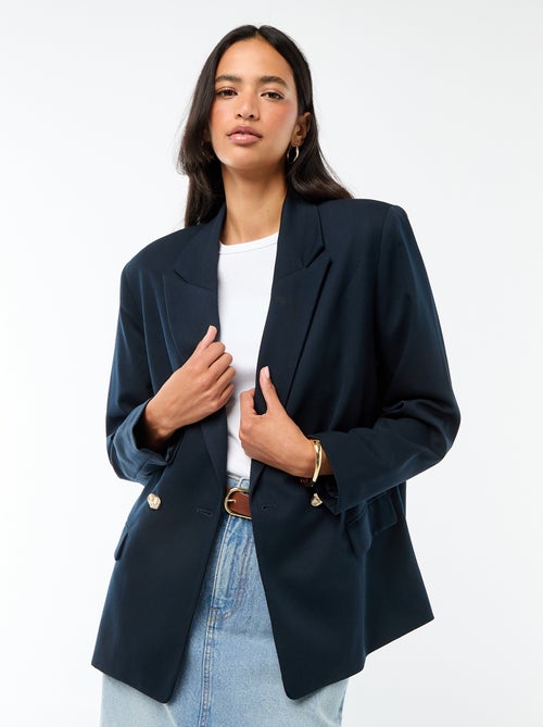 Getailleerde blazer met dubbele knoopsluiting - Kiabi