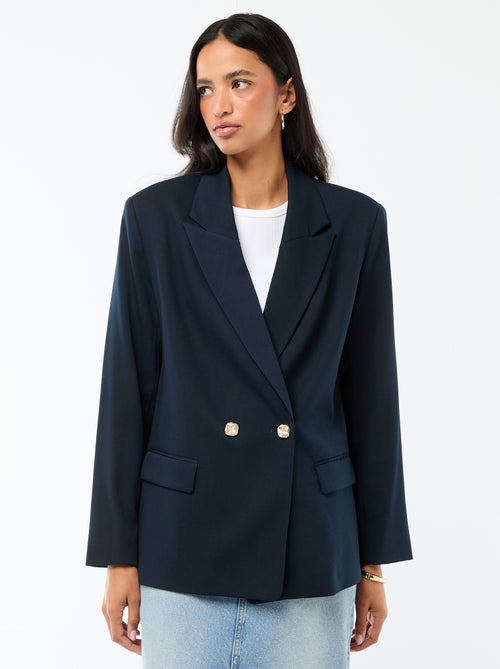 Getailleerde blazer met dubbele knoopsluiting - Kiabi
