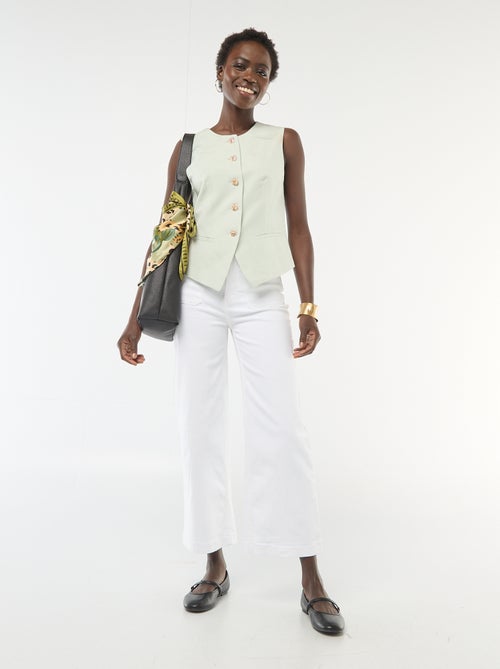 Getailleerde blazer met goudkleurige knopen - Kiabi