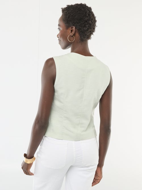 Getailleerde blazer met goudkleurige knopen - Kiabi