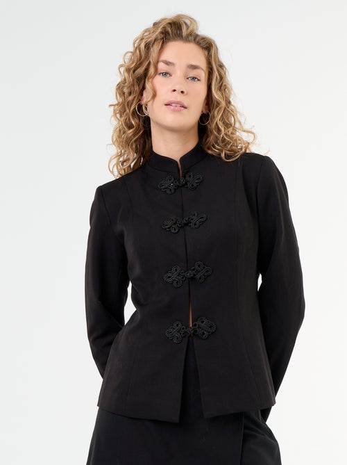 Getailleerde blazer met mandarijnsluiting - Kiabi