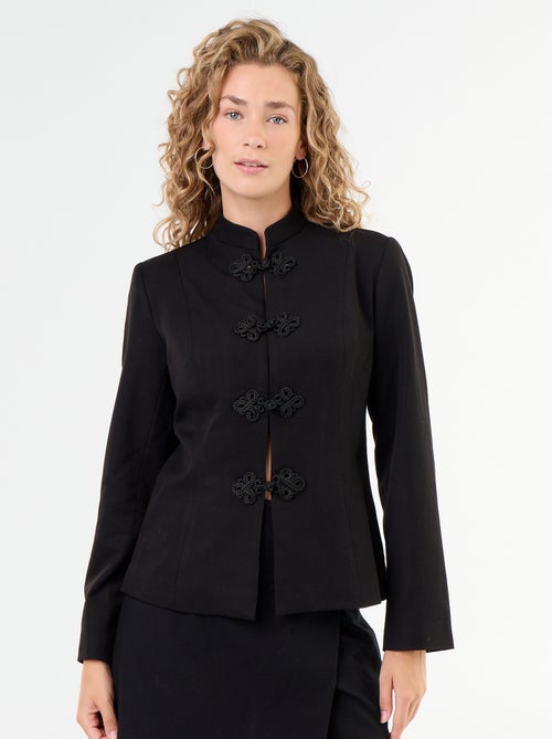 Getailleerde blazer met mandarijnsluiting - Kiabi
