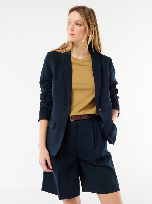 Getailleerde blazer met sjaalkraag - Kiabi