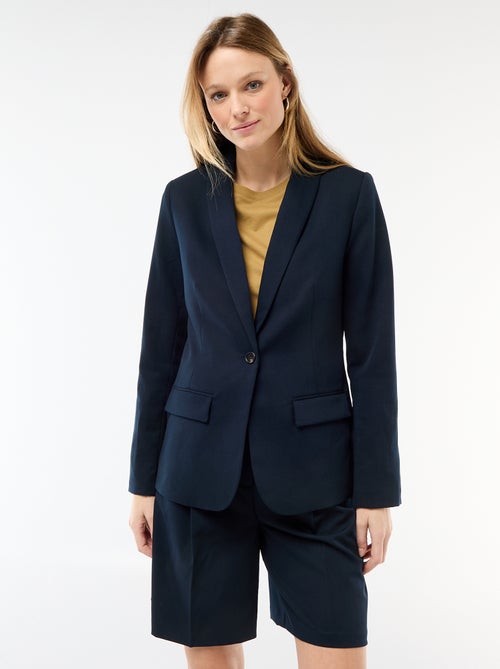 Getailleerde blazer met sjaalkraag - Kiabi