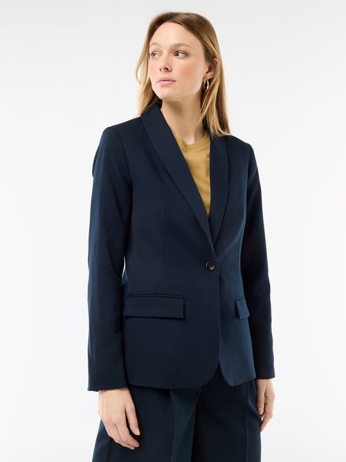 Getailleerde blazer met sjaalkraag - Kiabi