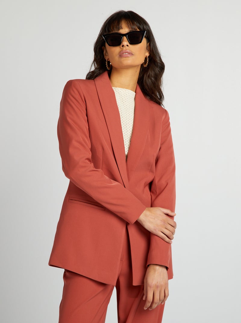 Getailleerde blazer ROOD - Kiabi