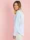     Getailleerde blouse van stretch katoen afbeelding 5

