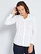     Getailleerde blouse van stretch katoen afbeelding 1
