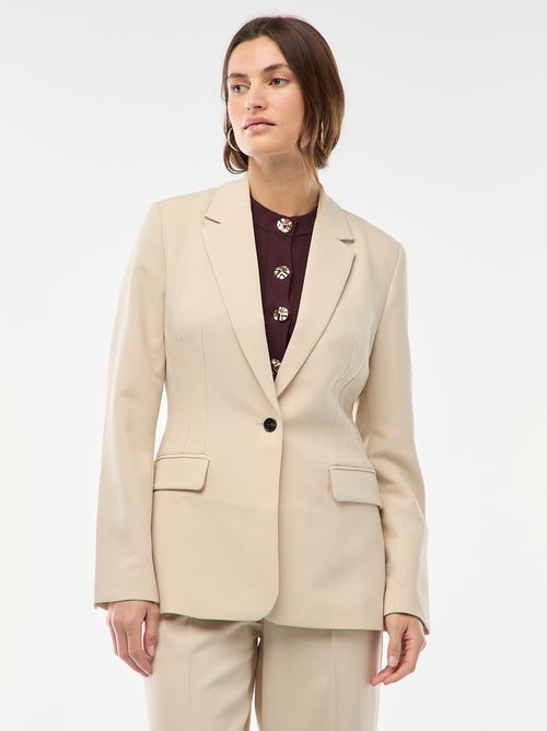 Getailleerde, effen blazer - Kiabi