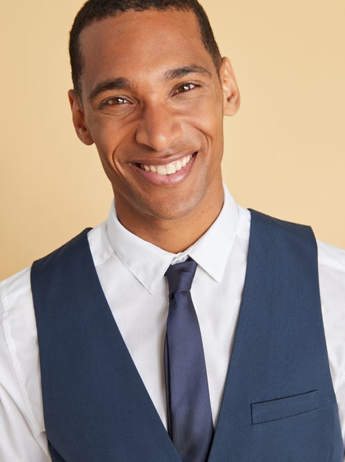 Getextureerde, effen stropdas - Kiabi