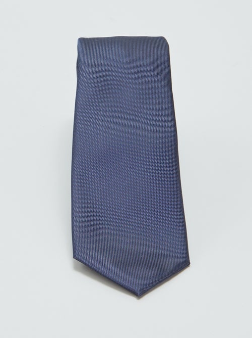 Getextureerde, effen stropdas - Kiabi