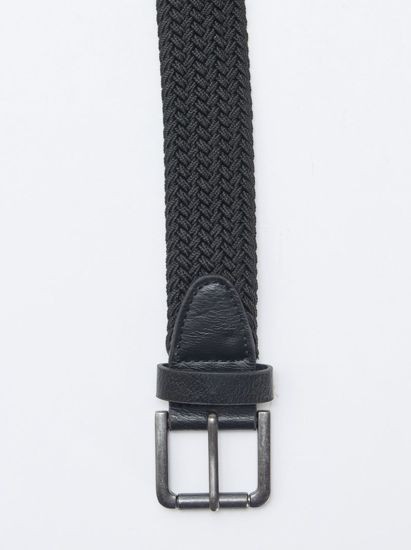 Gevlochten riem Zwart - Kiabi