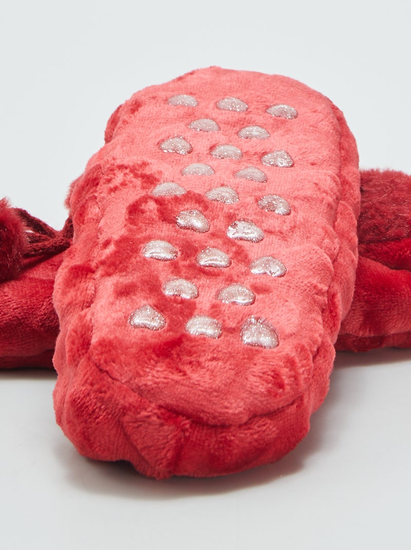 Gevoerde ballerina's ROOD - Kiabi