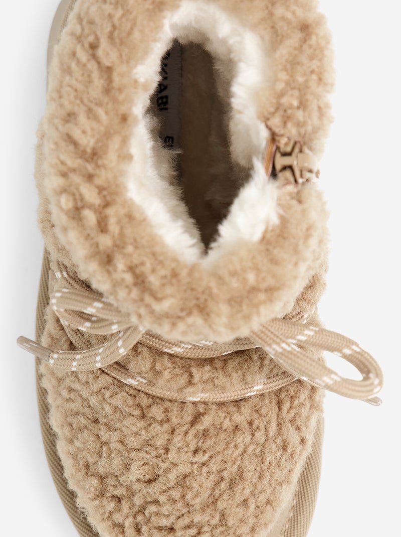Gevoerde bergboots Bruin - Kiabi