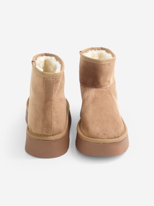 Gevoerde boots met sleehak - Kiabi