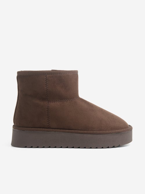 Gevoerde boots met sleehak - Kiabi