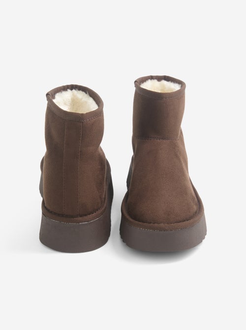 Gevoerde boots met sleehak - Kiabi