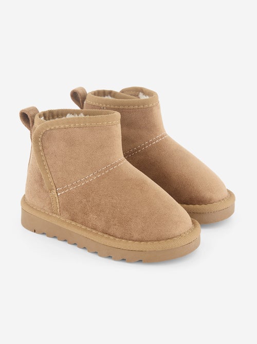 Gevoerde boots van suèdelook - Kiabi